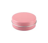ZEOABSY 10 Pièces 25 ML Vide Rose Pots en Aluminium Cosmétiques Pot Canettes Bocaux Conteneurs 25ml for Fait Main Bougies Crème Baume Voyage, 5X cuillère, 1x Étiquettes