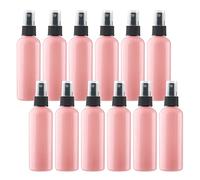 ZEOABSY 12 Pièces 100ml Vaporisateur Vide, Rose Petits Vaporisateur en Plastique, Flacon Spray Vide, Atomiseur Parfum, Bouteilles avec Pompe de Pulvérisation Noir de Voyage