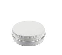 ZEOABSY 30 Pièces 60ml Pots en Aluminium Vide Rond Blanc Petit Cosmétiques Pot Conteneurs for Fait Main Bougies Crème Baume Voyage, 5X Spatule, 2X Étiquettes