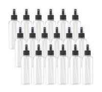 ZEOABSY 48 Pièces 100ml Vaporisateur Vide, Transparente Petits Vaporisateur en Plastique, Flacon Spray Vide, Atomiseur Parfum, Bouteilles avec Pompe de Pulvérisation Noir de Voyage