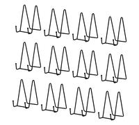 ZEONHAK Lot de 12 supports d'assiette, support de cadre en métal, support de plaque pour afficher des photos, photos