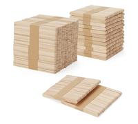 ZEONHAK Lot de 1200 bâtonnets de glace en bois de 11,4 cm, 114 x 10 mm, bâtonnets de sucettes en bois pour loisirs créatifs, décoration