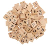 ZEONHAK Lot de 1200 lettres de l'alphabet en bois pour travaux manuels, décoration de bricolage, projets d'artisanat, alphabet orthographique, 2 x 1,8 x 1,3 cm
