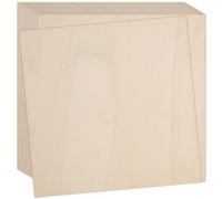 ZEONHAK Lot de 15 feuilles de bois contreplaqué carrées de 254 x 254 x 2,5 mm, feuilles de bois brut pour loisirs créatifs