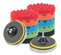 ZEONHAK Lot de 16 tampons de polissage de voiture de 150 mm pour perceuse, polisseuse de voiture
