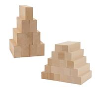 ZEONHAK Lot de 30 blocs de sculpture en bois de tilleul, blocs de bois brut pour le bricolage du bois