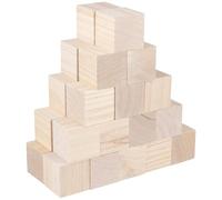 ZEONHAK Lot de 30 petits cubes en bois à sculpter, 5 x 5 x 5 cm, carrés en bois pour loisirs créatifs