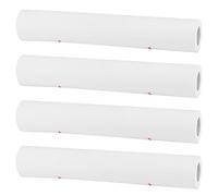 ZEONHAK Lot de 4 rouleaux de papier blanc de 30 cm x 15 m, grand rouleau de papier à dessin pour croquis, écriture sur chevalet