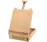 ZEONHEI Chevalet de table en bois réglable, chevalet de boîte à croquis en bois, chevalet d'art portable pour peinture, dessin, artistes