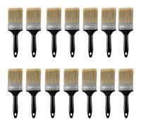 ZEONHEI Lot de 14 Pinceaux à Peinture Professionnels de Largeur 7,6 cm, avec Manche en Plastique, Pinceau Plat Universel pour Décoration Murale de Maison