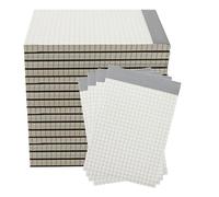 ZEONHEI Lot de 20 petits blocs-notes A6, 70 feuilles quadrillées, mini recharges de carnet de notes de poche pour prendre des notes, croquis, dessin, graphique, 140 x 104 mm