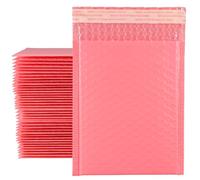 ZEONHEI Lot de 30 enveloppes à bulles A4 roses en polyéthylène, enveloppes rembourrées auto-scellantes 29 x 36 cm, enveloppes à bulles imperméables pour l'envoi postal, l'emballage des petites entrep