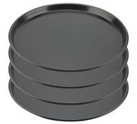 ZEONHEI Lot de 4 plaques à pizza rondes antiadhésives de 30,5 cm pour four