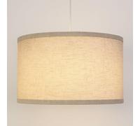 ZEONX Abat-jour tambour extra large en lin beige de 40 cm pour plafonnier, lampes de table et lampadaires, compatible avec E26 et E27, facile à installer, pour salon, chambre à coucher, bureau