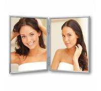 ZEP 120DS01 Cadre double pour 2 photos 13x18 cm argenté brillant