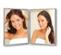 Zep cadre photo 120DS01-4R argenté double 10x15 cm avec support