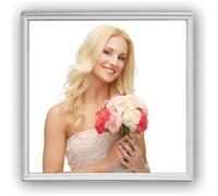 Zep cadre photo 120S01-55 argenté 13x13 cm avec finition élégante