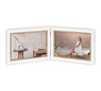 Zep cadre photo CV975 Ayas 2H blanc-brun 2x13x18 cm en bois