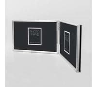 Zep cadre photo DH14R argenté double 2x 10x15 cm avec charnières