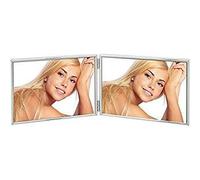 Zep cadre photo DH15R argenté double 2x 13x18 cm avec charnières pivotantes