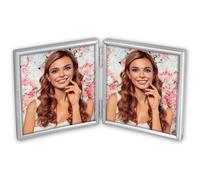 Zep cadre photo double argenté 120DS01-44 pour 2 photos 10x10 cm