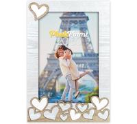 Zep cadre photo EA8823 Lavinia 20x30 cm blanc bois avec finition métal