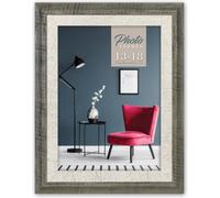Zep cadre photo Enna Grey gris 20x30 cm avec finition aspect bois