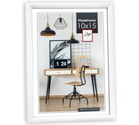 Zep cadre photo KW1 blanc 10x15 cm en plastique avec support mural