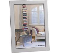 Zep cadre photo Olimpia S4046 argenté brillant 10x15 cm avec support vertical et horizontal