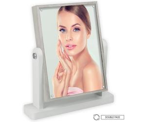 Zep cadre photo SNW68 Bijou 15x20 cm avec miroir pivotant blanc