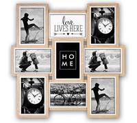 Zep cadre photo TJ469 Kimpton pour 9 photos de 10x15 cm vintage noir 45x45 cm