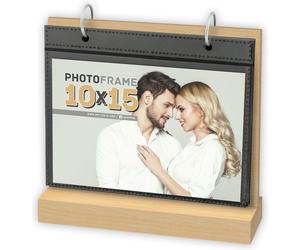 Zep cadre photo UT364H Leinster Horizontal 10x15 cm marron effet bois