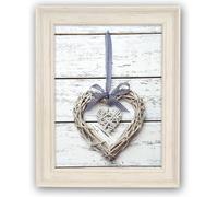 Zep cadre photo vintage Resia blanc 15x20 cm en plastique élégant