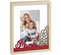 Zep Chloe ES cadre photo blanc avec aspect bois 10x15 cm pour maman