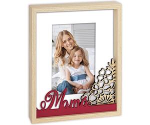 Zep Chloe ES cadre photo blanc avec aspect bois 10x15 cm pour maman