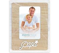 Zep Dario cadre photo blanc/naturel bois 10x15 cm FN5846