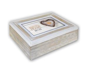 Zep EZ599 Zacapa Box cadre photo en bois avec boîte de rangement 15x20 cm