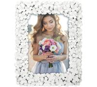 ZEP Fleurs 13x18 Portrait Cadre D'Image, Blanc Floral