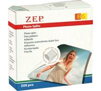 Zep foto plakkers double face BX500 500 pièces 13x17 mm pour photos et documents