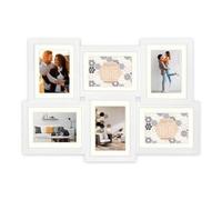 ZEP Gallery Frame Oviedo blanc pour 6 photos 10x15 cm ou 15x20 cm (62x43 cm)