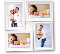 Zep H032W Malaga Cadre Photo Multi Vues Résine Blanc 4 x 10/15 Blanc G