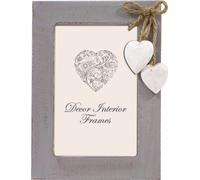 ROMANTIQUE Cadre photo 10x15 gris Incolore