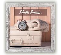 Zep nelson 6 blanc/marron 20x20 cadre photos en bois v21206 G