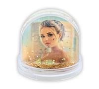 Zep PG554 cadre photo globe doré transparent 6,5x6,2 cm en plastique