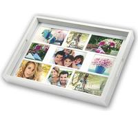 ZEP Photo Tray Blanc 45x35 Bois,Plateau Photo 9 Photos W006