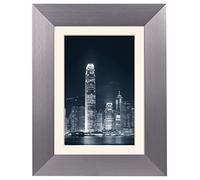 zep S.r.l AL6G5 Collection Basic Cadre Photo avec Passe Biseauté Aluminium 30 x 40 cm