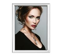 zep srl Cadre ORTONA de table en Silver Plated pour photo 10 x 15, Positionnable horizontalement. Plaqué argent Fabriqué en Italie