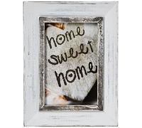 Zep SY1246 Athis Cadre Photo Bois/Verre Blanc/Gris 22 x 17 x 2 cm