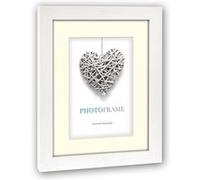 Zep V32344-Cadre 30x40 cm avec Passe Partout pour Photo 20x30 cm Régent 4, Bois, Blanc, Ivoire, 42,5 x 32,5 x 1,5 cm Blanc G