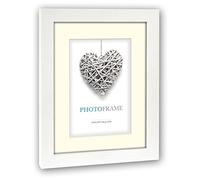 Zep V32344 - Cadre Photo Bois 30x40 cm avec Passe Partout pour Photo 20x30 cm Régent 4, Bois, Blanc, Ivoire, 42, 5 x 32, 5 x 1, 5 cm